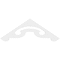 Ekena Millwork Pitch Northwest Architectural Grade PVC Gable Pediment, 36"W x 6"H x 1"P (4/12) GPP036X006X100NOR - alternate 5